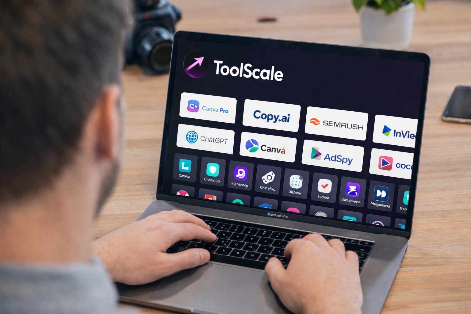 Interface ToolScale affichant une sélection d'outils
